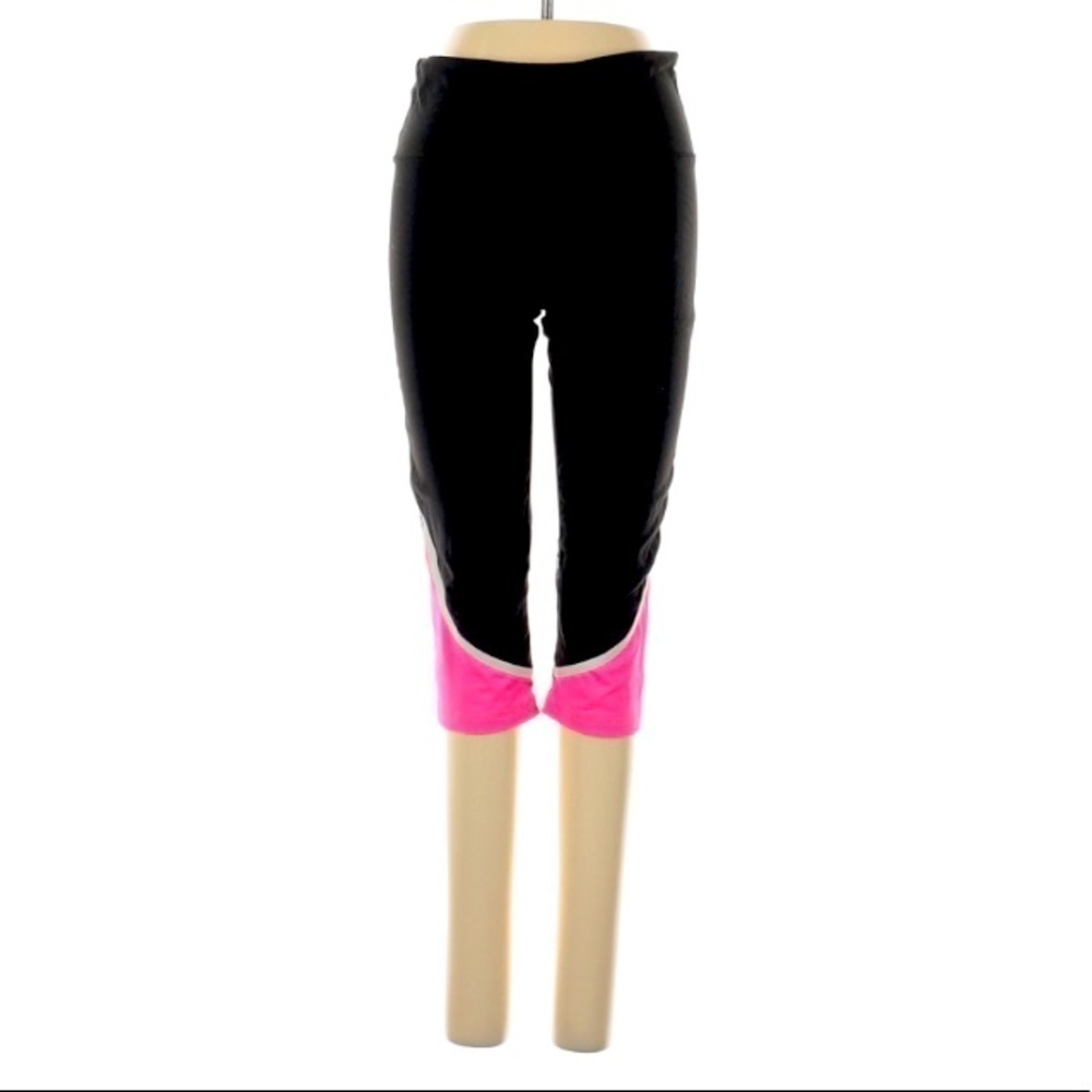 Victoria Secret X Sport crop compression legging medium hot pink black